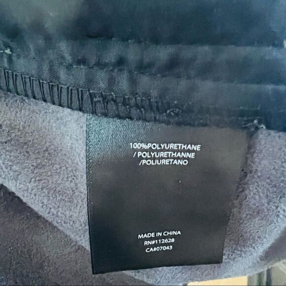 Tahari Faux Leather Moto Drape Wrap Jacket, Comfy Dark‎ Green, Size Small, NWT - Picture 8 of 12